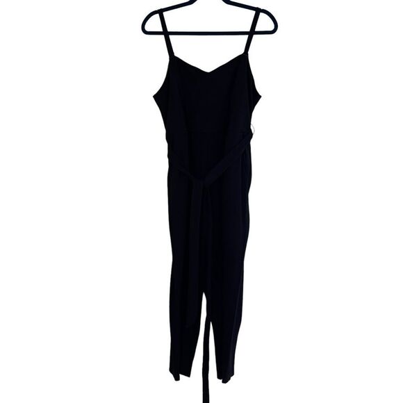 Torrid Black Sleeveless Ponte Knit Self Tie Jumpsuit 2X - Picture 1 of 7